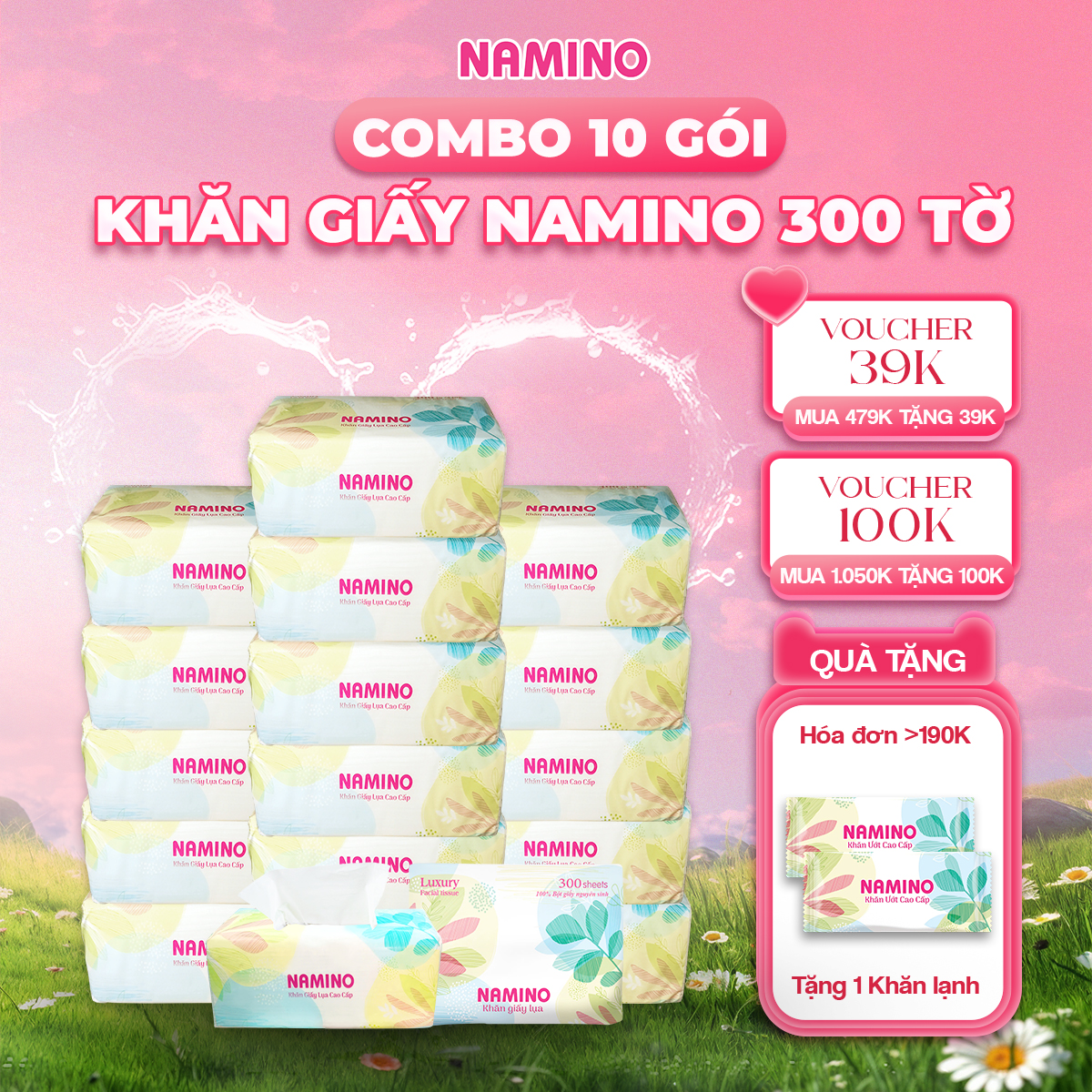 Khăn giấy rút lụa 300